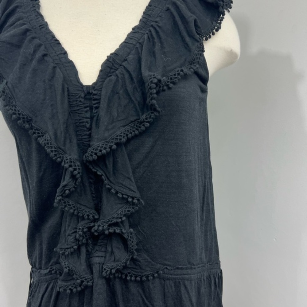 WHBM Black Ruffle Top - Picture 9 of 13